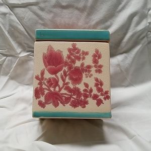 Pier 1 floral print jar